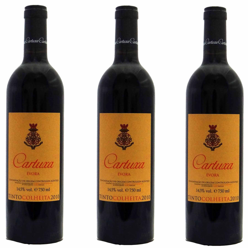 Kit 3x Vinhos Tintos Português Alentejano Cartuxa Colheita 16