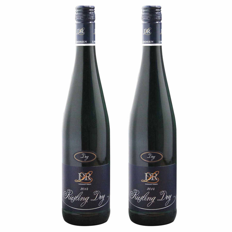 Kit 2x Vinhos Brancos Alemão Dr. Loosen Riesling Trocken Qualitatswein 2020