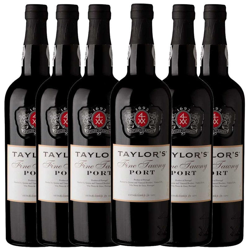 Kit 6x Vinhos do Porto Tintos Tawny Taylor's Português