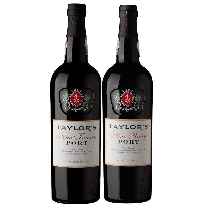 Kit 2x Vinhos do Porto Tinto Ruby e Tawny Taylor's Português