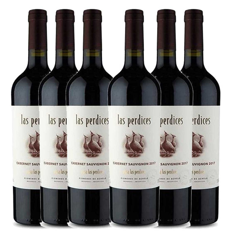 Kit 6x Vinhos Tintos Argentino Las Perdices Cabernet Sauvignon 2019