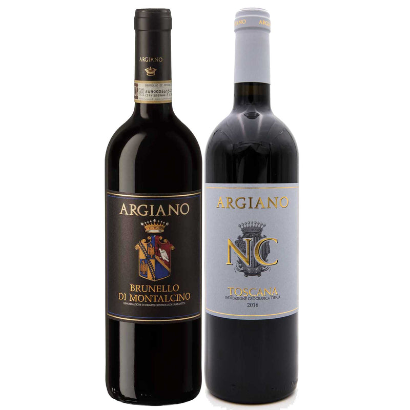 Kit 2 Vinho Tinto Italiano NC Toscana/Brunello Argiano 18/16