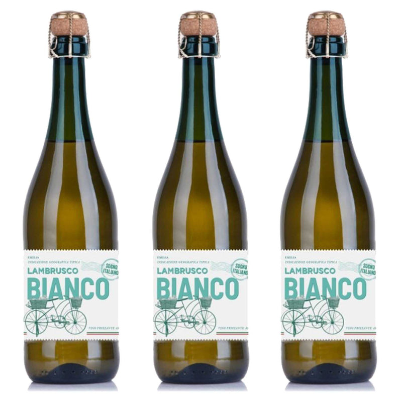 Kit 3x Vinhos Brancos Italiano Frisante Lambrusco Bianco