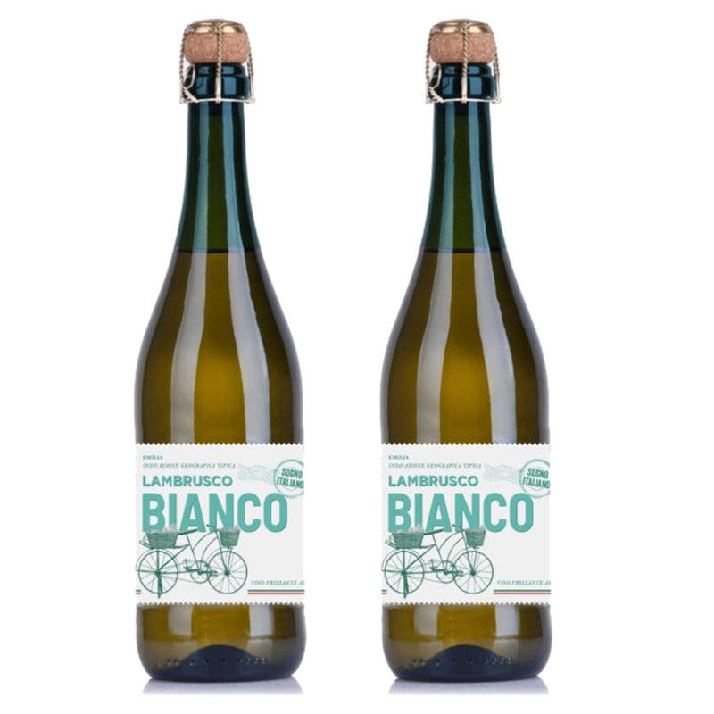 Kit 2x Vinhos Brancos Italiano Frisante Lambrusco Bianco