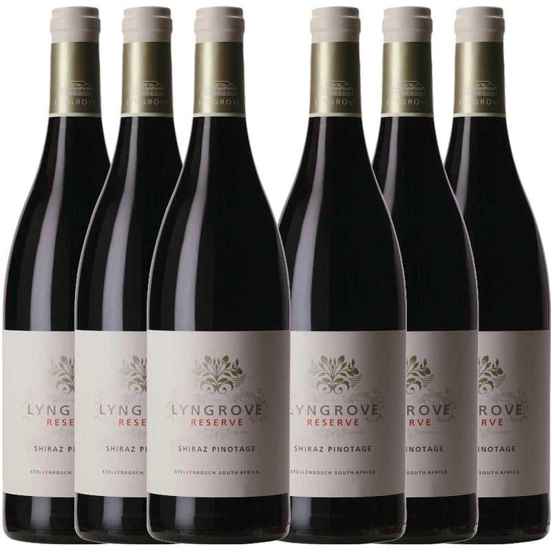 Kit 6x Vinhos Tintos Sul Africano Lyngrove Reserve Shyraz/Pinotage 2018