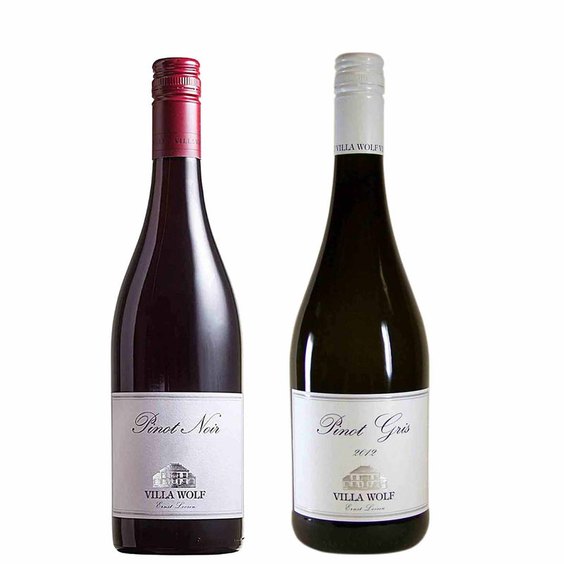 Kit 2x Vinhos Branco/Tinto Alemão Dr Loosen Pinot Gris/Noir