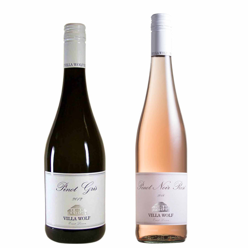 Kit 2x Vinhos Branco/Rosé Alemão Dr Loosen Pinot Gris/Noir