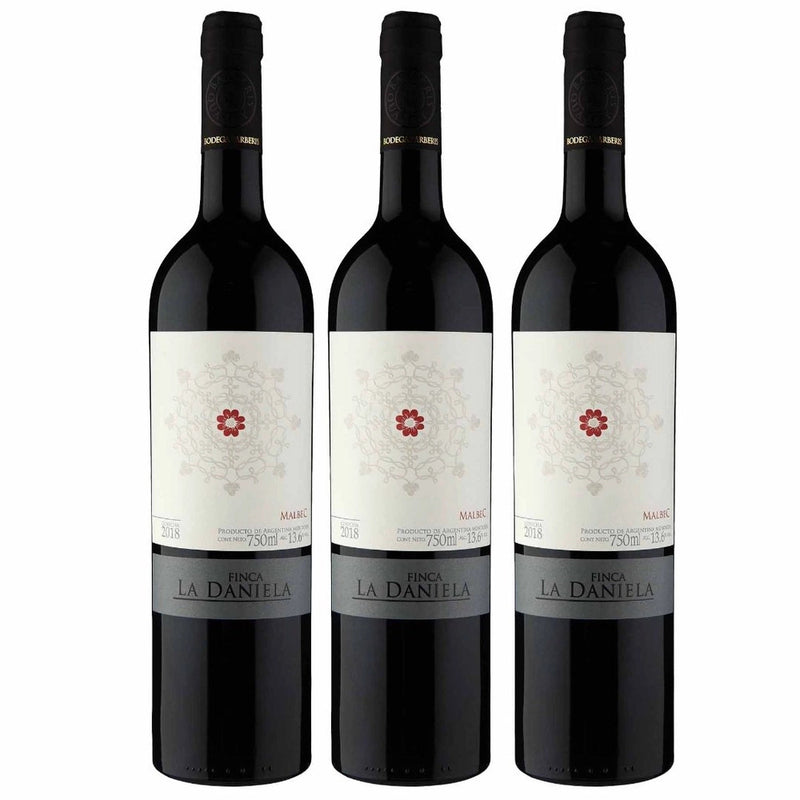 Kit 3x Vinhos Tintos Argentino Finca La Daniela Rosé de Malbec