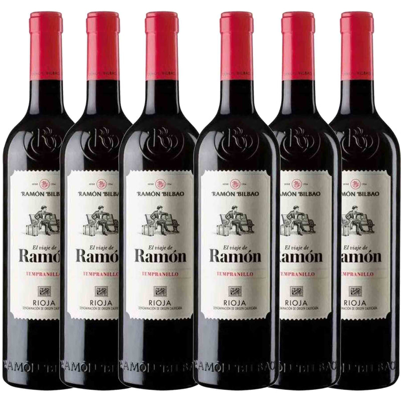 Kit 6x Vinhos Tintos Espanhol Ramon Bilbao Tempranillo 2018