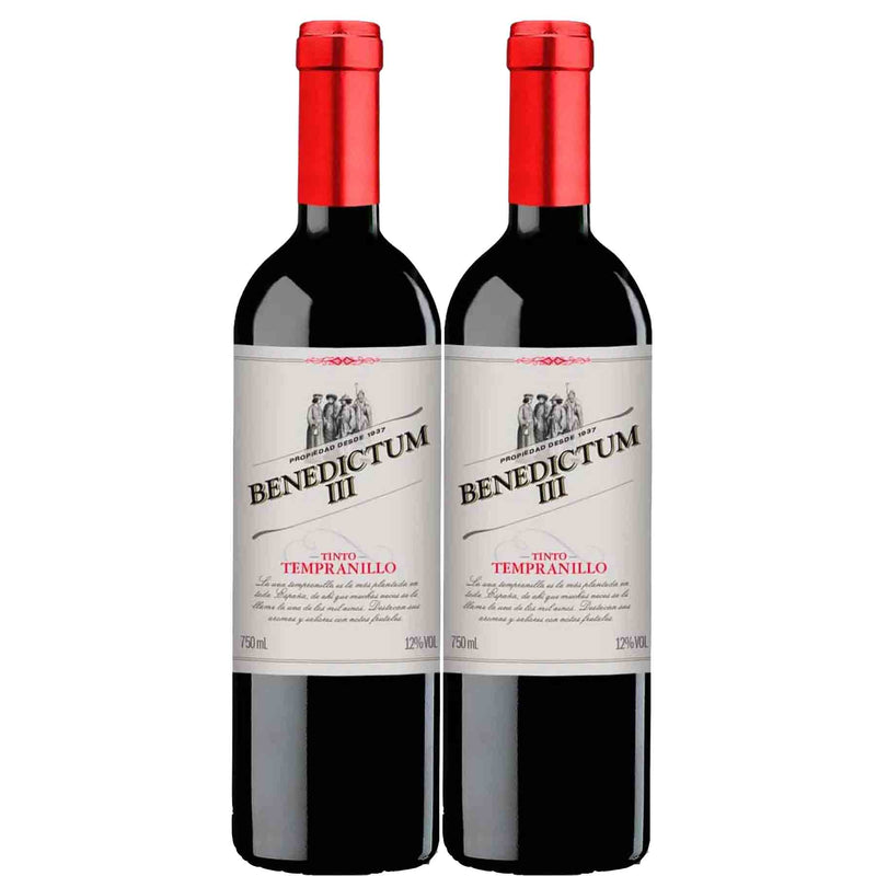 Kit 2x Vinhos Tinto Espanhol Victorium III Tempranillo 2019