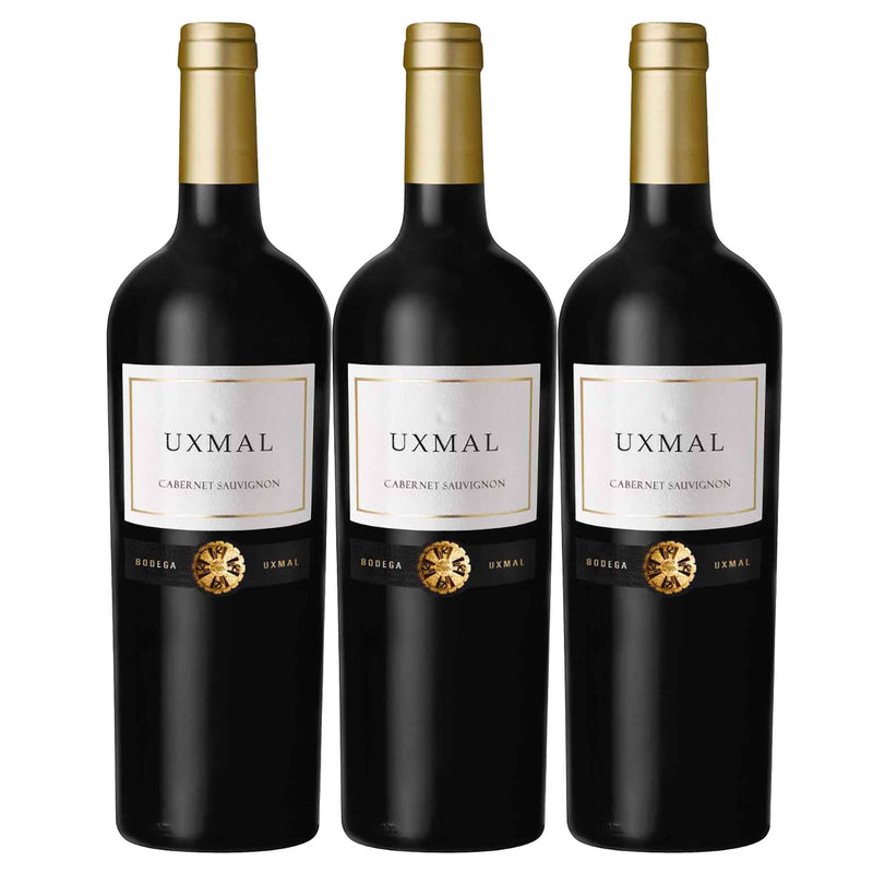 Kit 3x Vinhos Tintos Argentino Uxmal Cabernet Sauvignon 2017