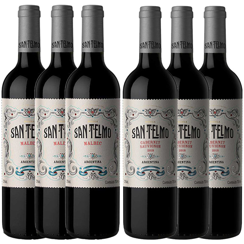 Kit 4x Vinhos Argentinos Tintos Malbec/Malbec Reserva/Cabernet Sauvignon