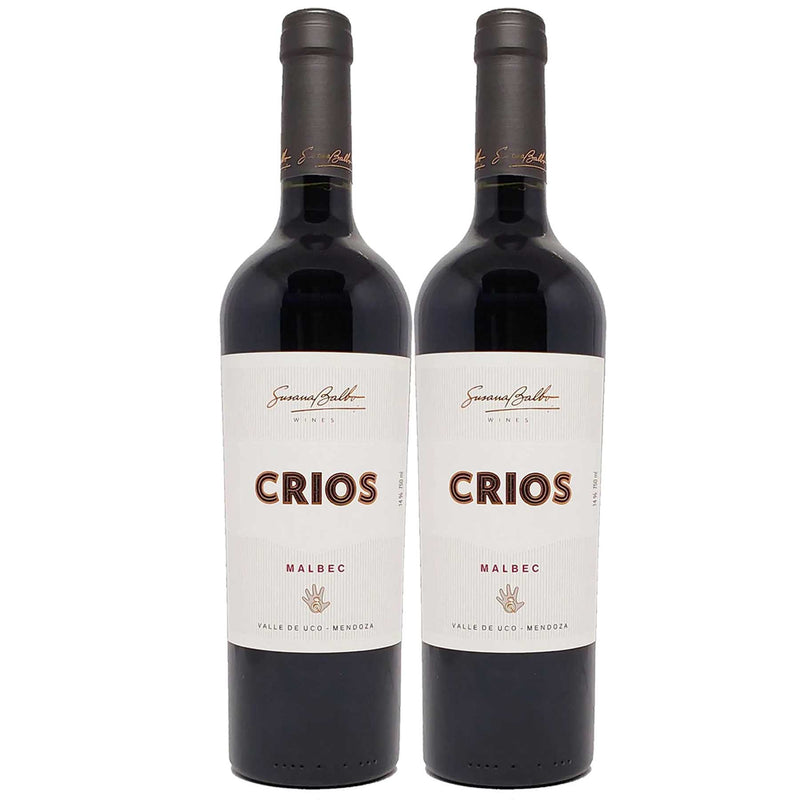 Kit 2x Vinhos Tinto Argentino Susana Balbo Crios Malbec 2019 750ml