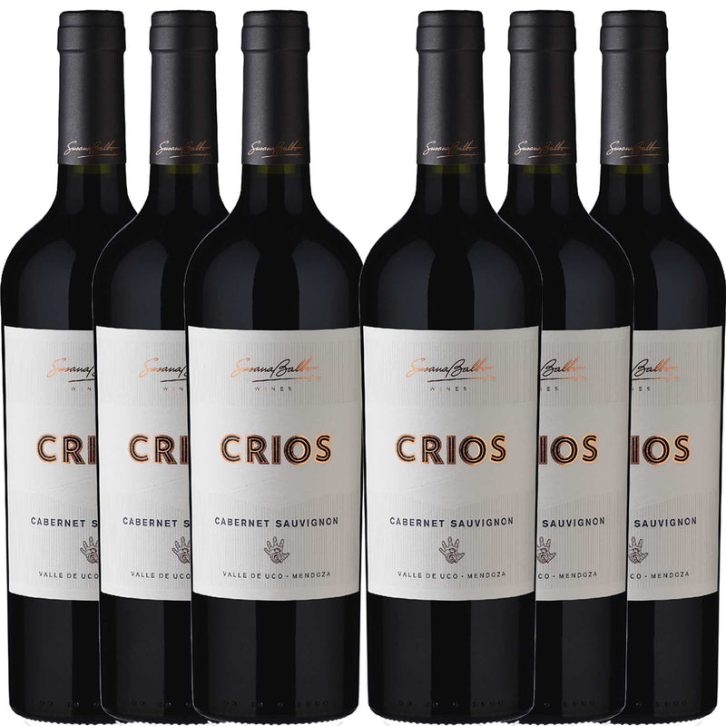 Kit 6x Vinhos Argentino Tintos Crios Susana Balbo Cabernet Sauvignon 2019