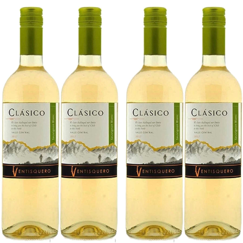 Kit 4x Vinho Branco Chileno Classico Ventisquero Sauvignon Blanc 2020