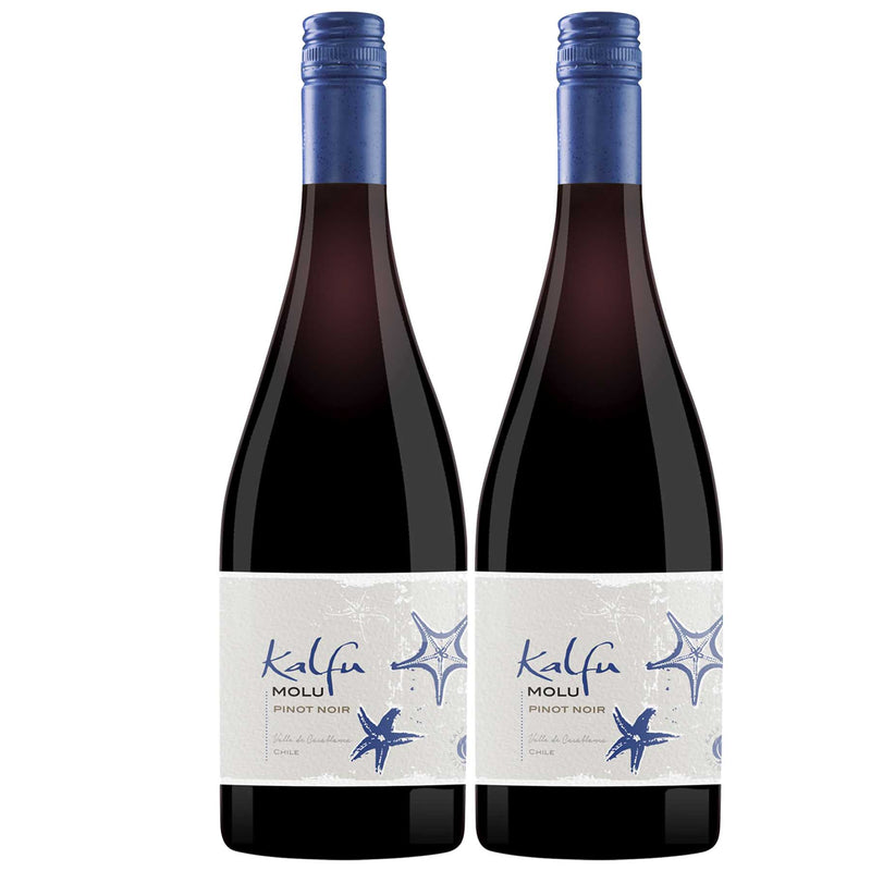 Kit 2x Vinhos Tinto Chileno Kalfu Molu Pinot Noir 750ml 2019