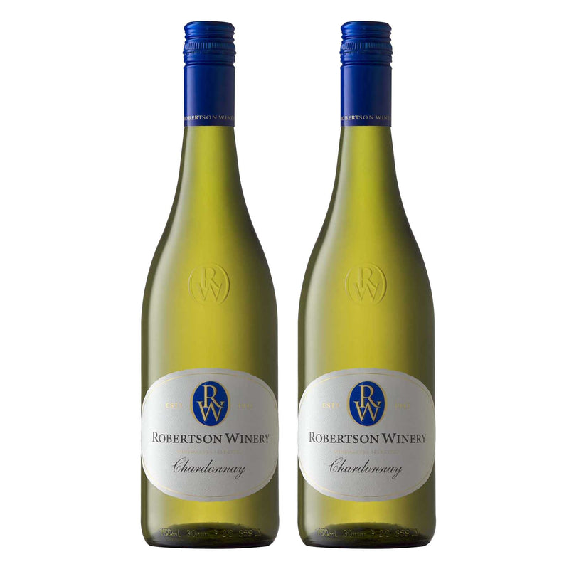 Kit 2x Vinhos Brancos Sul-Africano Robertson Chardonnay 2019