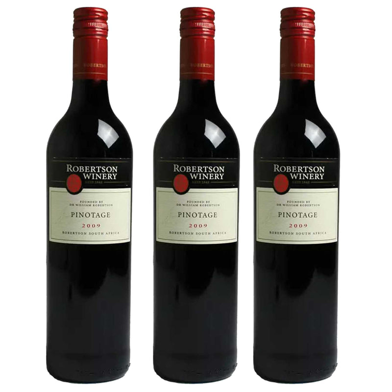 Kit 3x Vinhos Tintos Sul-Africano Robertson Pinotage 2018