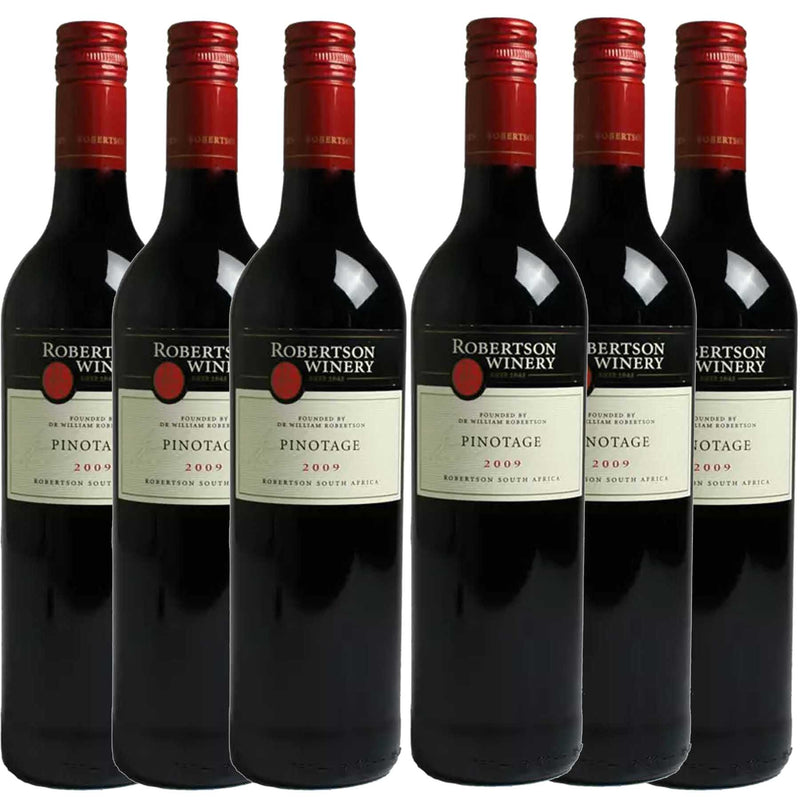 Kit 6x Vinhos Tintos Sul-Africano Robertson Pinotage 2018