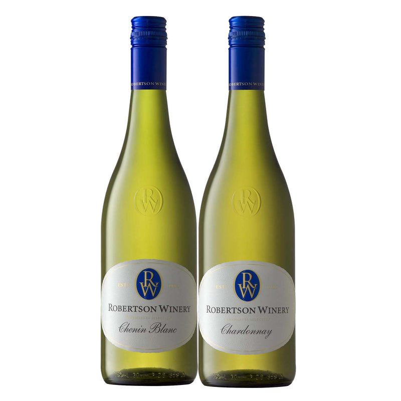 Kit 2 Vinhos Brancos Sul-Africanos Robertson Chenin/Chardonnay