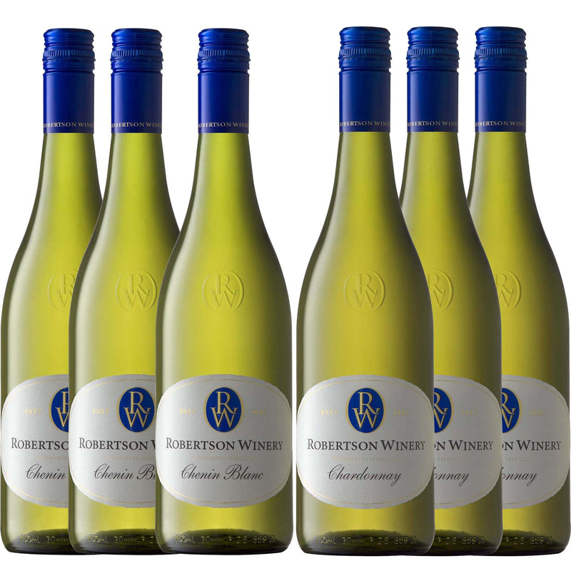 Kit 6x Vinhos Brancos Sul-Africanos Robertson Chenin/Chardonnay