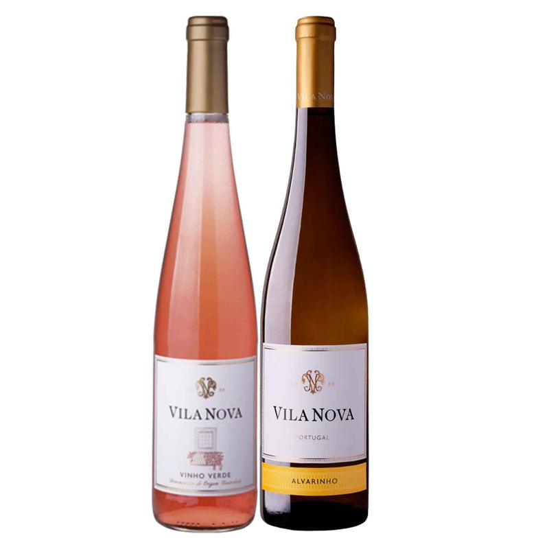 Kit 2x Vinhos Verde Português Vila Nova Rosé + Alvarinho 2019