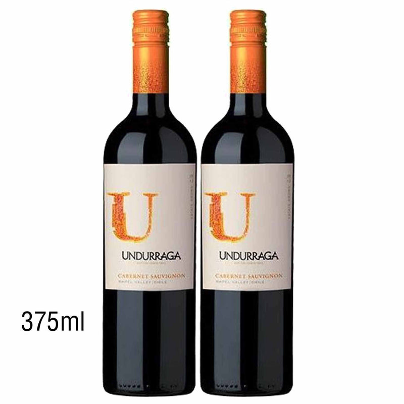 Kit 2x Vinhos Tintos Chile Undurraga U Cabernet Sauvignon 2019 375ml