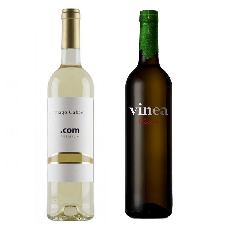 Kit 2x Vinhos Brancos Português Cartuxa EA e Tiago Cabaço.com 750ml