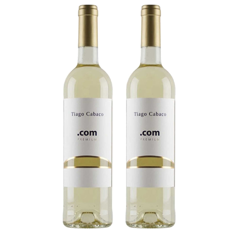 Kit 2x Vinhos Brancos/Tintos Português Alentejano Tiago Cabaço .COM 2019