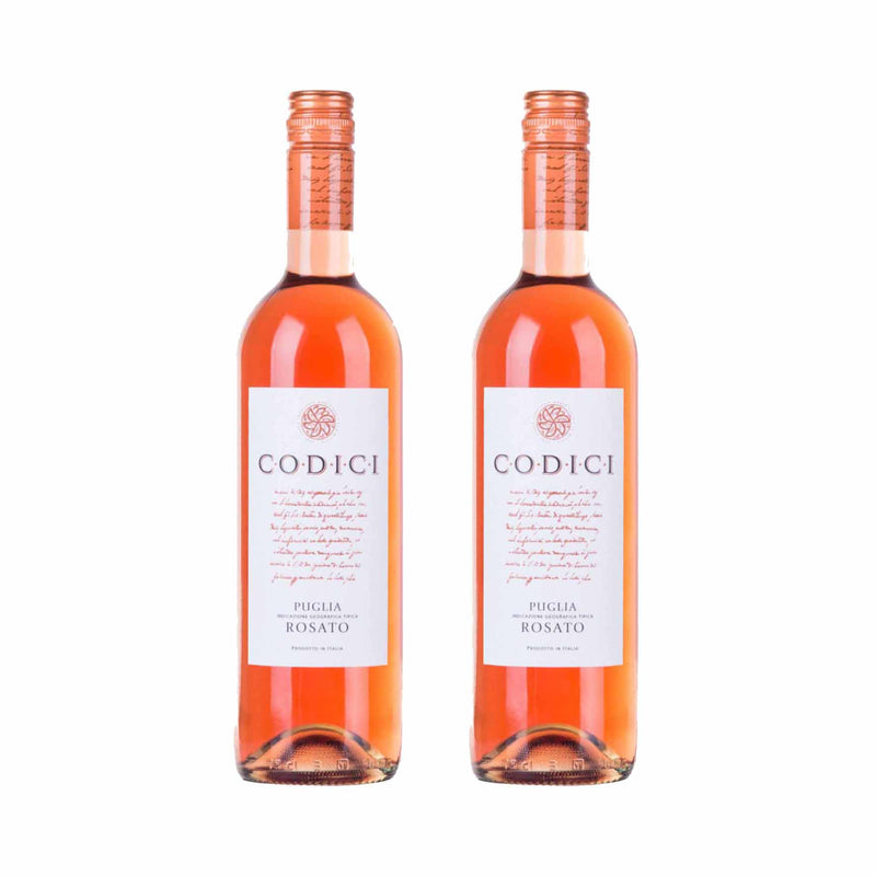 Kit 2x Vinhos Italiano Rosé Codici Rosato Puglia IGT