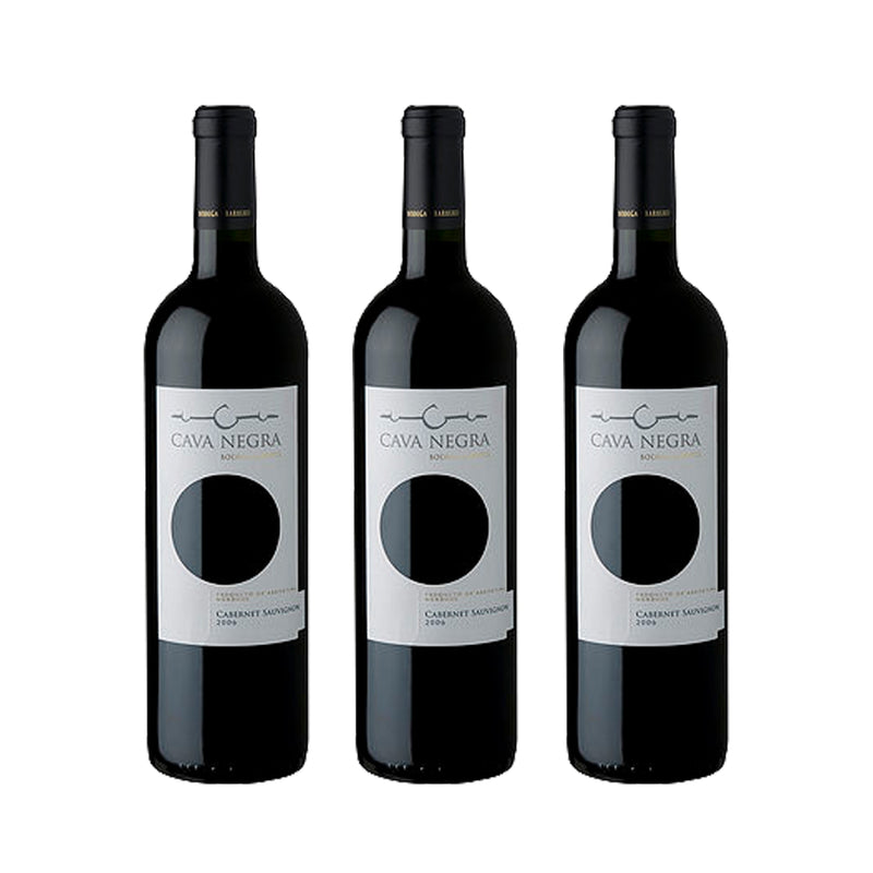 Kit 3x Vinhos Tintos Argentino Cava Negra Cabernet Sauvignon 2019 750ml