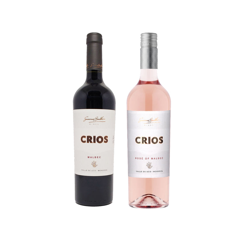 Kit 2x Vinhos Rosé, Tintos Argentino Susana Balbo Crios Malbec 750ml