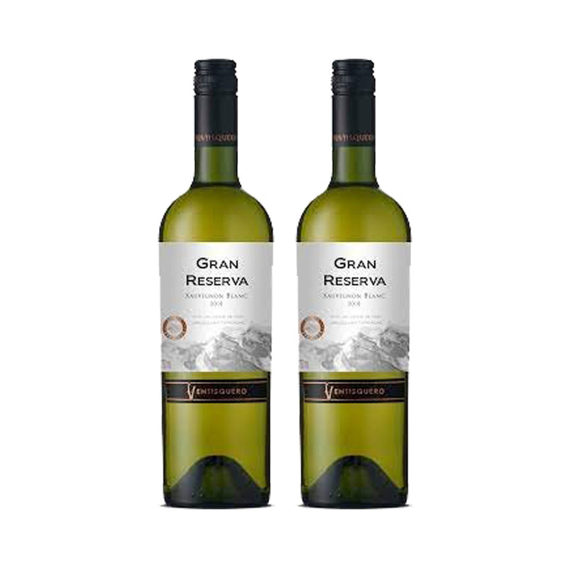 Kit 2x Vinhos Brancos Chileno Vestisquero Gran Reserva Sauvignon Blanc 750ml 2018