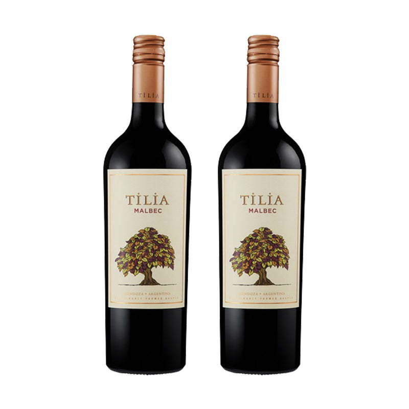 Kit 2x Vinhos Tintos Argentino Tilia Malbec 2018