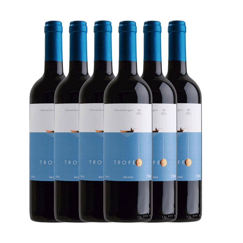 Kit 6x Vinhos Tintos Chileno Trofeo Cabernet Sauvignon 2019