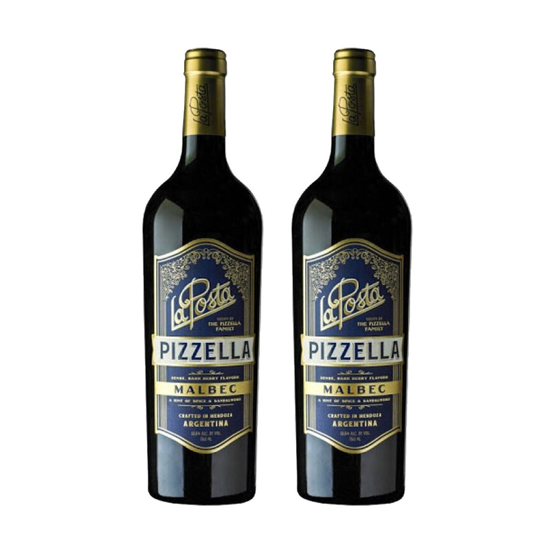 Kit 2x Vinhos Tintos Argentino La Posta Pizzella Malbec 2019 Laura Catena