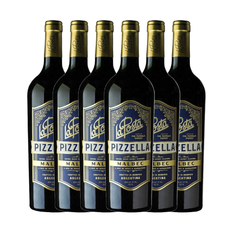 Kit 6x Vinhos Tintos Argentino La Posta Pizzella Malbec 2019 Laura Catena