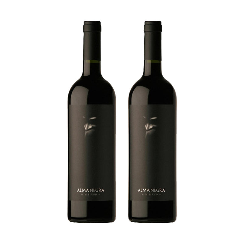 Kit 2x Vinhos Tintos Argentino Alma Negra Blend 2018