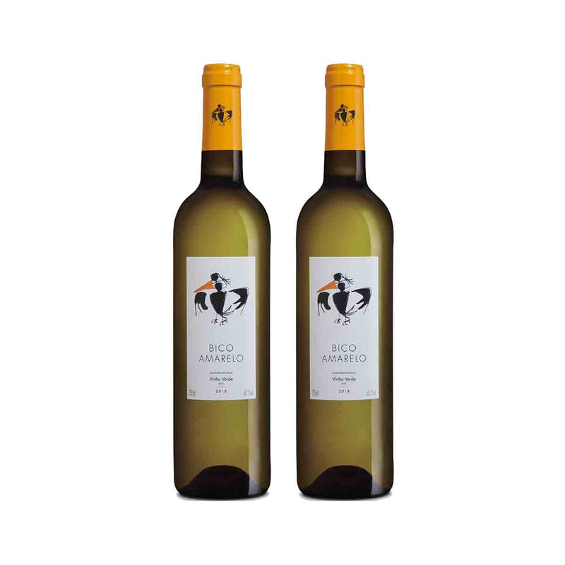 Kit 2x Vinhos Brancos Português Verde Bico Amarelo 750ml