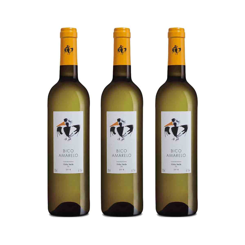 Kit 3x Vinhos Brancos Português Verde Bico Amarelo 750ml