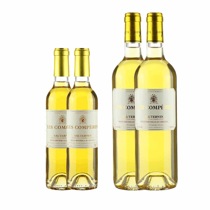 Kit 4x Vinhos Brancos Francês Sauternes C. Des Comperes