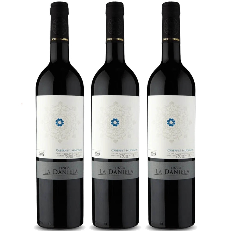 Kit 3x Vinhos Tintos Argentino Finca La Daniela Cabernet Sauvignon 2019