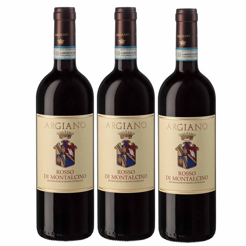 Kit 3x Vinhos Tintos Italiano Argiano Rosso di Montalcino DOC