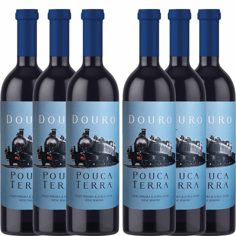 Kit 6x Vinhos Tintos Português Pouca Terra Douro 2018 750ml