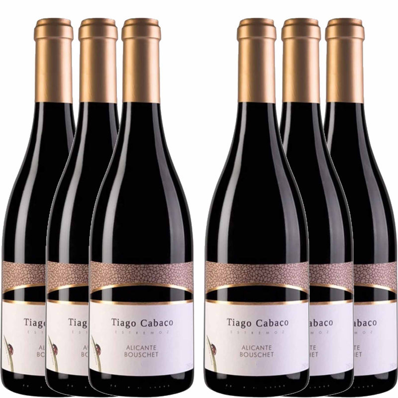 Kit 6x Vinhos Tintos Português Tiago Cabaço Alicante Bouschet 2018