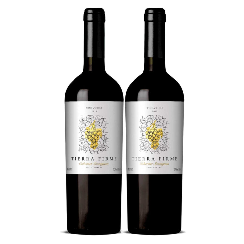 Kit 2x Vinhos Tintos Chileno Tierra Firme Cabernet Sauvignon 2021