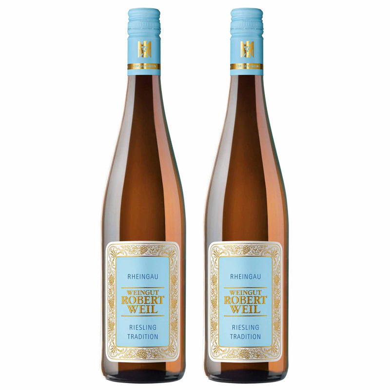 Kit 2x Vinhos Brancos Alemão Rheingau Riesling Qba Tradition 2018 Robert Weil