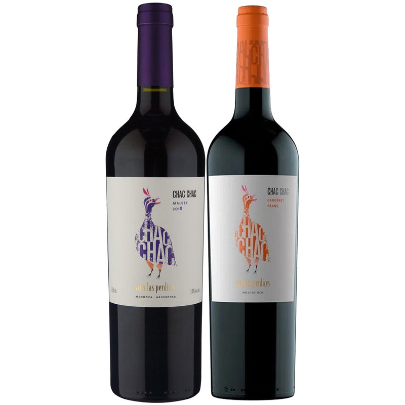 Kit 2x Vinhos Tinto Argentino Chac Chac Cabernet Franc/Malbec 2019