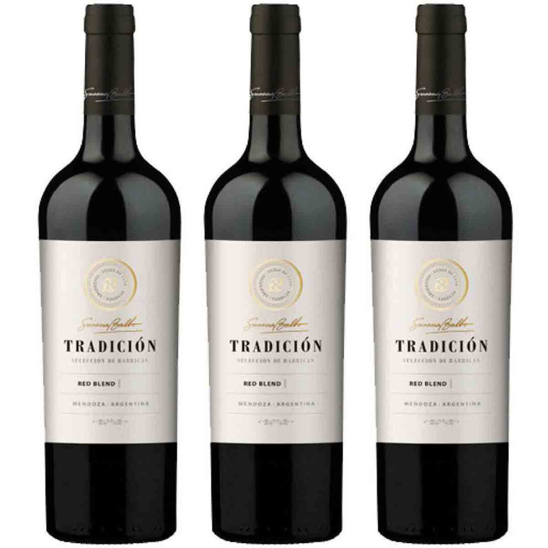 Caixa com 3 Vinhos Tinto Argentino Susana Balbo Tradición Red Blend 2018 750ml