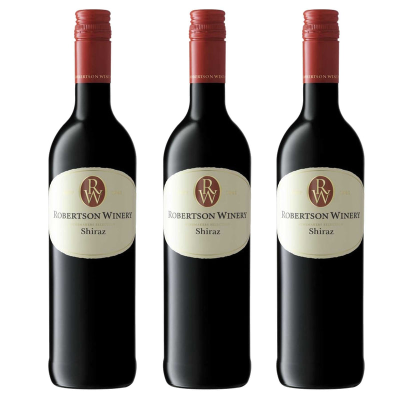 Kit 3x Vinhos Tintos Sul-Africano Robertson Shiraz 2019